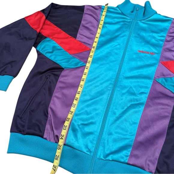 Adidas Vintage Y2K Jacket Tracksuit Multicolor Color Block Size L Men’s Winged - Picture 4 of 8